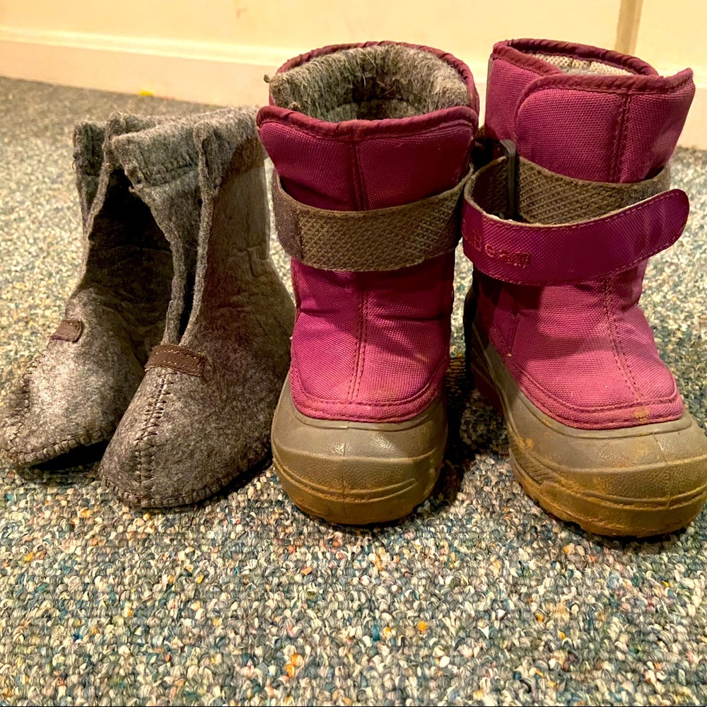 L.L. Bean toddler girls winter boots size 7.